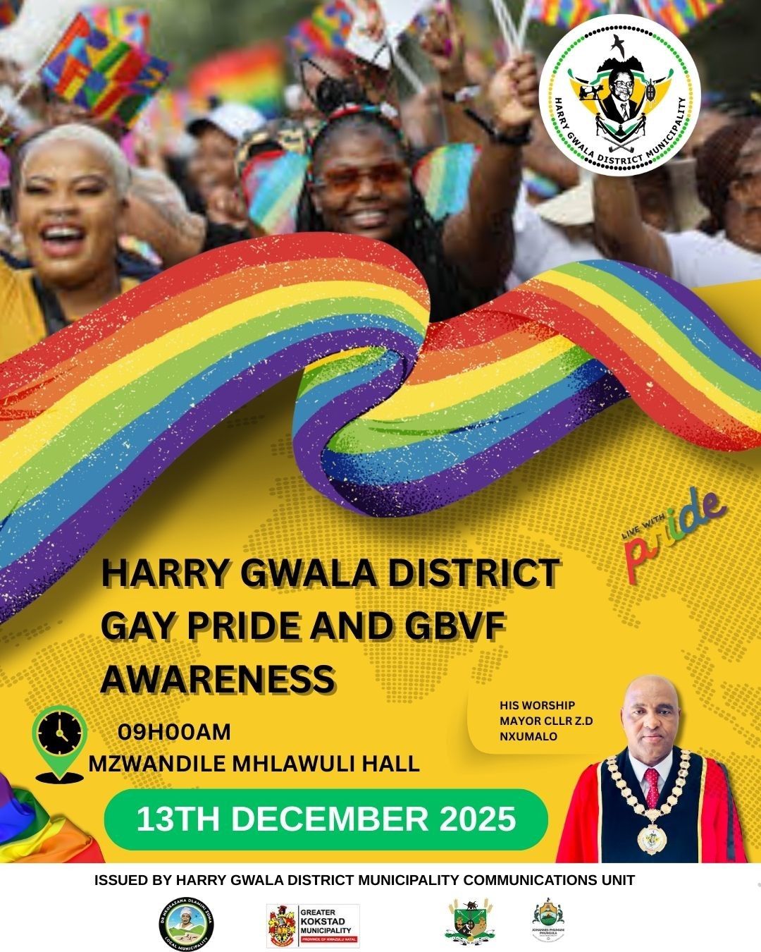 HARRY GWALA DISTRICT MUNICIPALITY GAY PRIDE AND GBVF AWARENESS