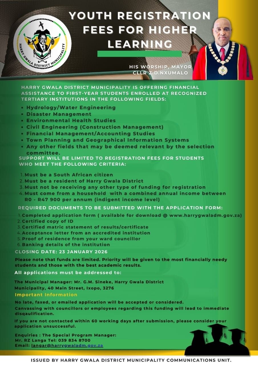 Youth Registration Fees For Higher Learning