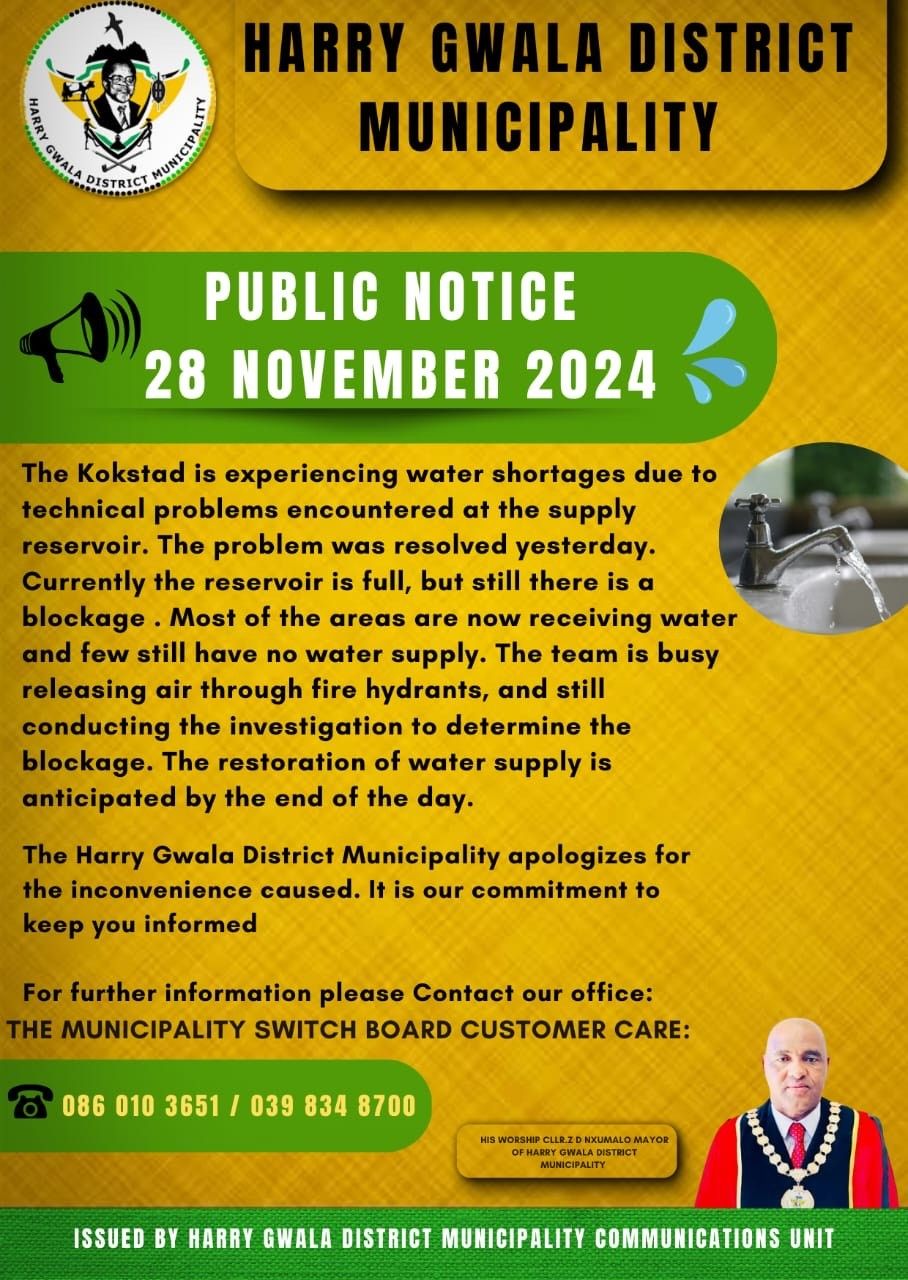 Notification Of Water Interruptions